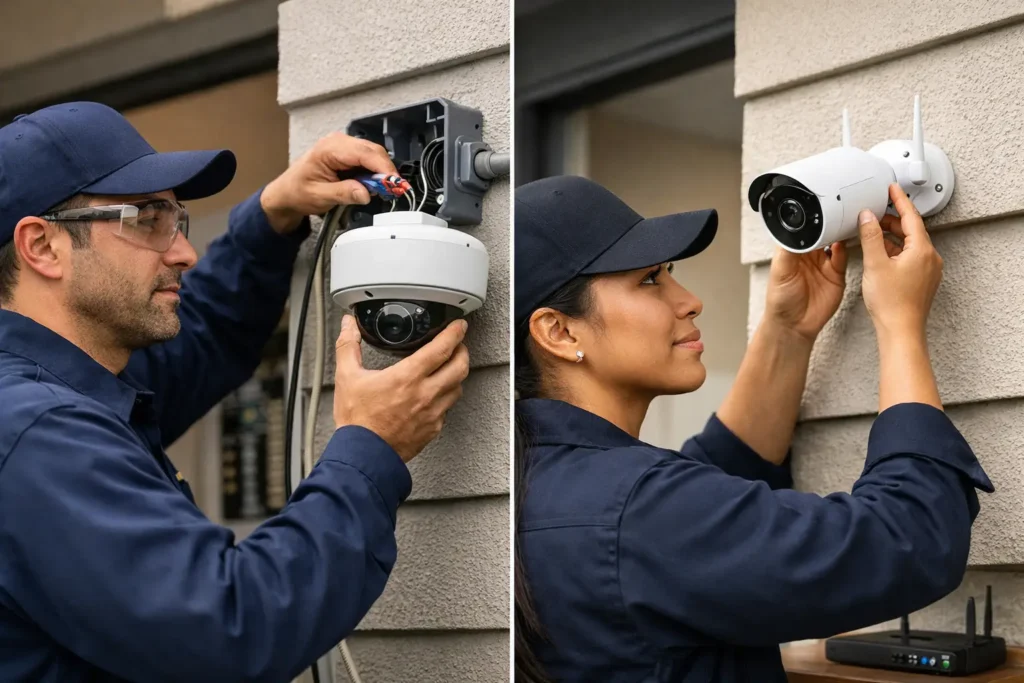 Hardwired Versus Wireless Security Cameras